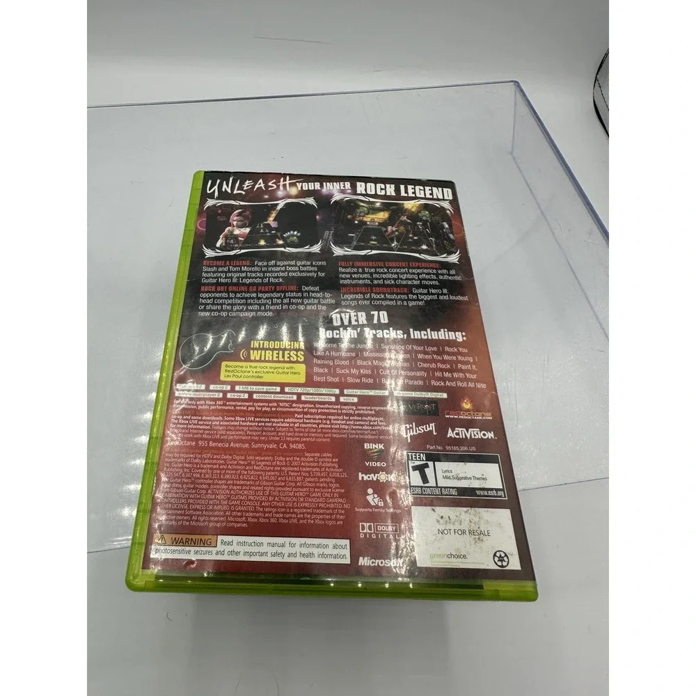Guitar Hero III Legends of Rock Xbox 360 – Complete w/ Manual – Tested Works